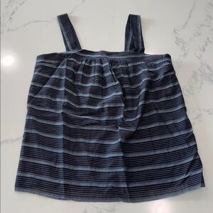 THEORY SIZE M OFFICE STRIPE BLOUSE TANK TOP ~UNDER BLAZER SHIRT~